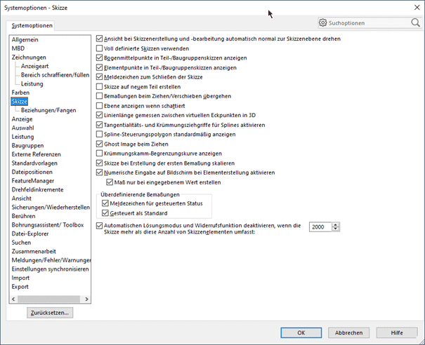 Solidworks-Tipps Nummerische Eingabe