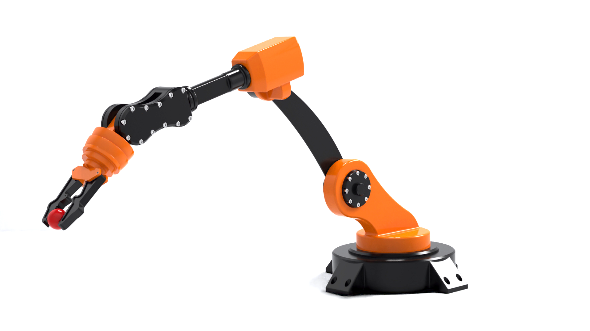 Inventor Konstruktion Roboterarm